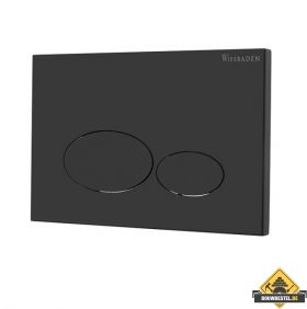 Wiesbaden X32 Metal drukplaat voor inbouwreservoir mat zwart (HELAAS NIET MEER LEVERBAAR)