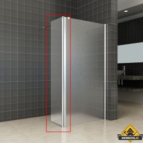 Wiesbaden zijwand + scharnierprofiel rechts 350x2000 10mm NANO geheel matglas
