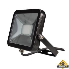 Zwarte design LED-schijnwerper - 20 W - warmwit 