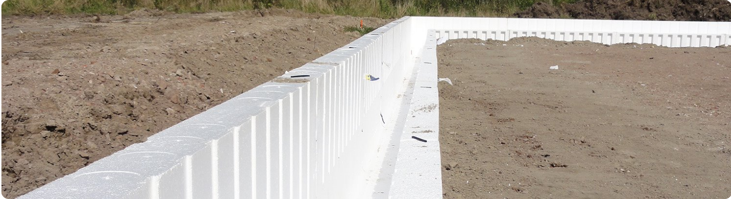 EPS vorstrandbekisting voor geïsoleerde funderingen