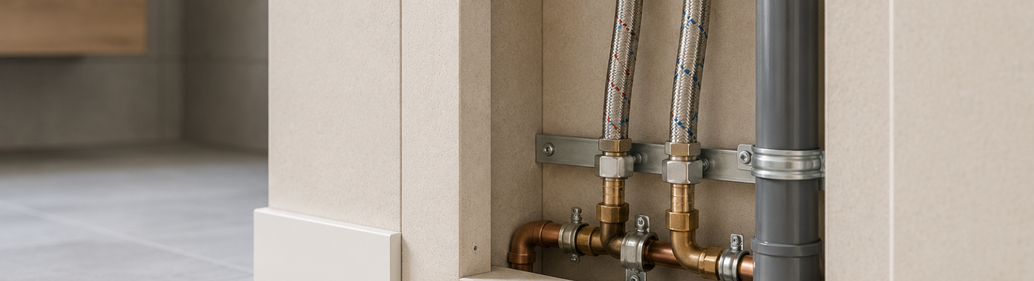 Flexibele waterleiding aanleggen 