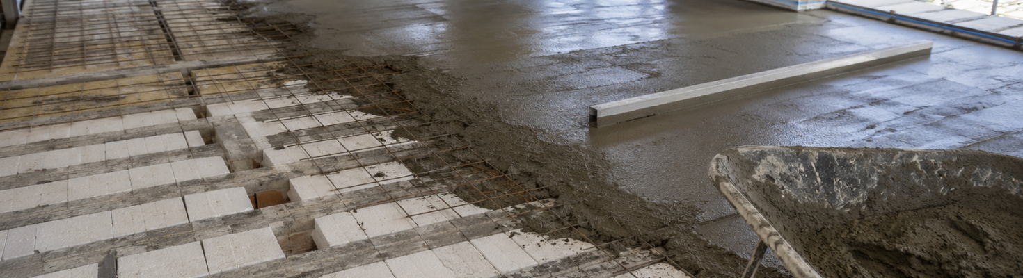 Hoeveel beton op de broodjesvloer?